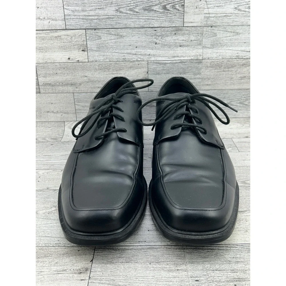 Rockport Men Hydro-Shield Waterproof Black‎ Leather Bicycle Toe Oxfords Size 12M